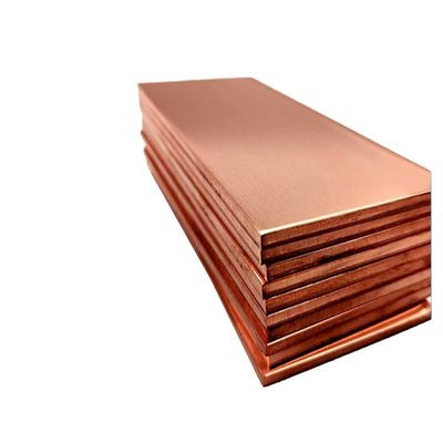 Piastra di rame puro Rossa Piastra di rame Ordine minimo Una tonnellata Larghezza 20-2500mm Ampiamente utilizzato nelle applicazioni dell'industria della decorazione