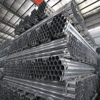 Test rigorosi Regolare Spangle tubo rotondo in acciaio galvanizzato con garanzia e leggermente oliato