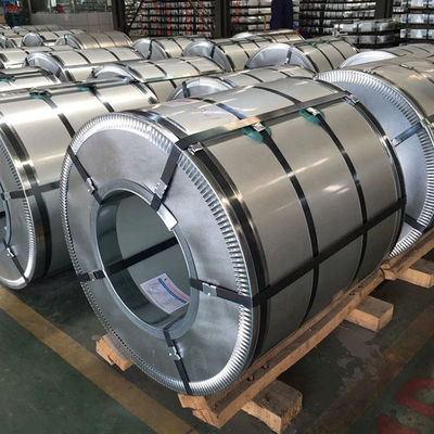 Dx51d Dx52d Dx53d q235 bobina di acciaio galvanizzato con spangolo regolare e superficie leggermente oliata o non oliata