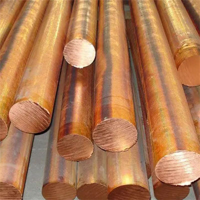 Lunghezza 1-6m o come servizio di piegatura per materie prime 2m C1100 Rame rotonda di rame Barre di ottone massello piatto rotondo