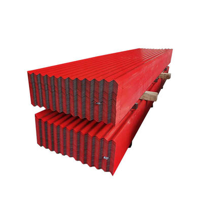 1800-2000mm Lunghezza 0,4mm 24 Gauge Acciaio ondulato foglio di copertura con sicurezza e tolleranza di ± 1%