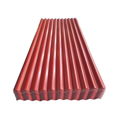 Fogli di acciaio ondulato galvanizzato con dimensioni personalizzabili 600-1500 mm di larghezza e 1800-2000 mm di lunghezza